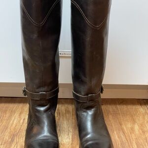 Tall Frye Italian Leather riding boots.